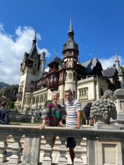 peles castle with cynthia
